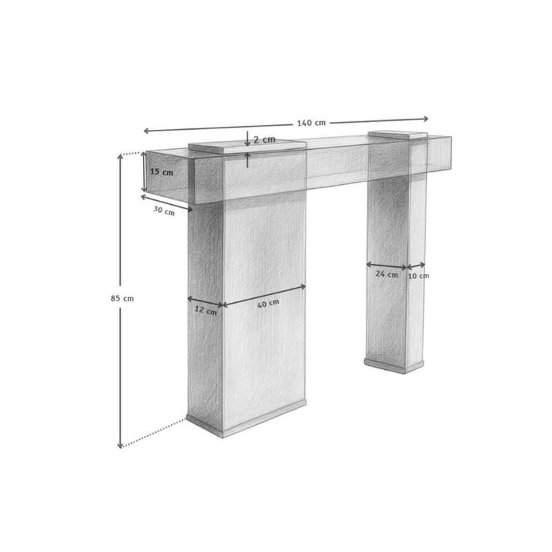 Placido Side Console