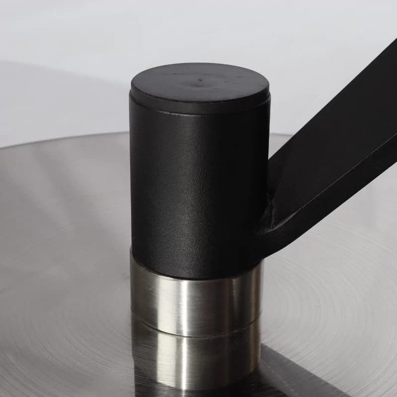 Bentley Black Crescent Swivel Chair