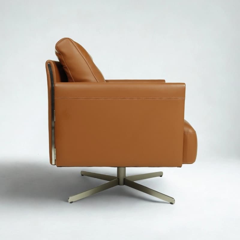 Munich Leather Hinge Chair