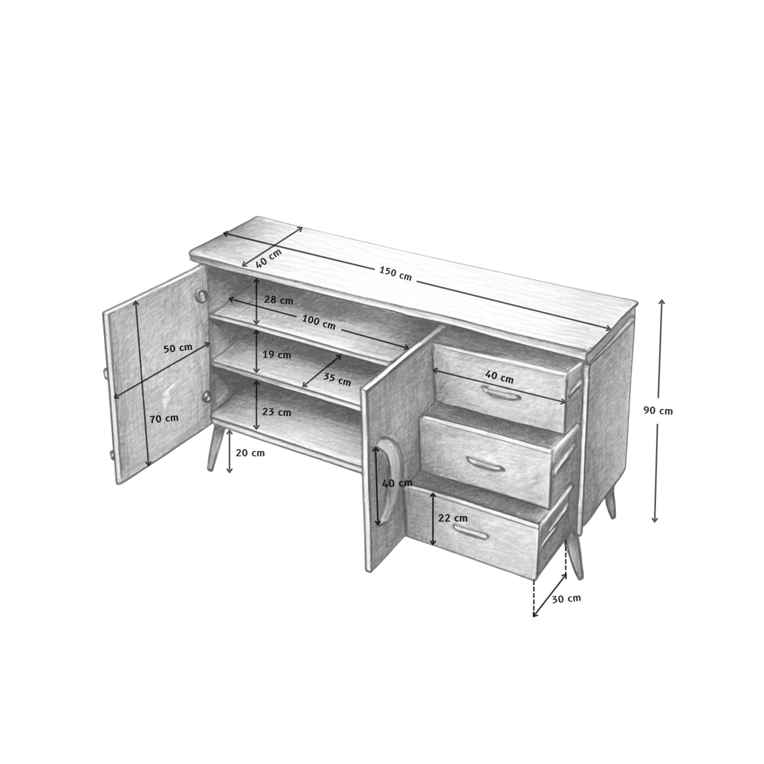 Fiori Side Cabinet